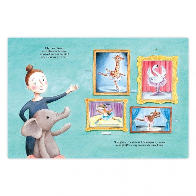 Jellycat Elly Ballerina Book Sale | 48RCDSENQ