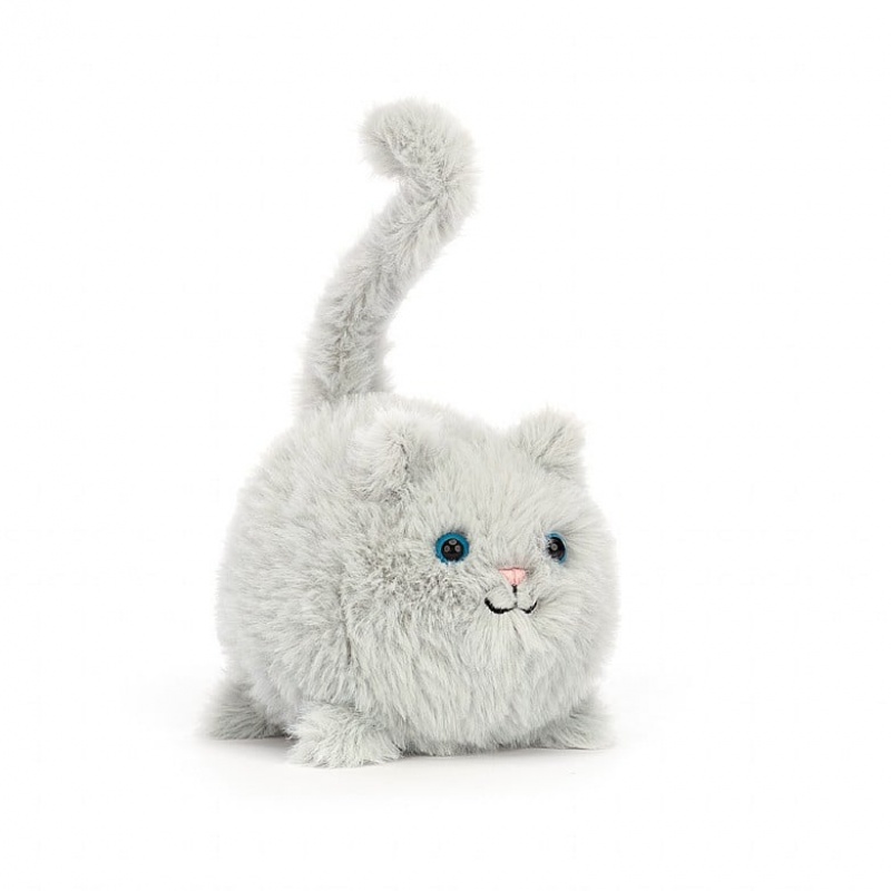 Jellycat Kitten Caboodle Grey Clearance Sale | 73KPWSBJE