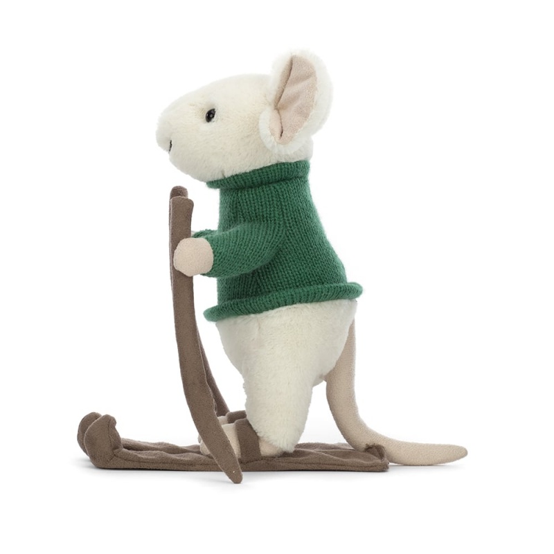 Jellycat Merry Mouse Skiing Clearance Sale | 76HDXRBZK