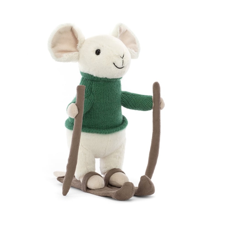 Jellycat Merry Mouse Skiing Clearance Sale | 76HDXRBZK