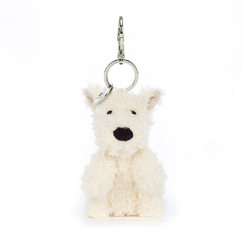 Jellycat Munro Scottie Dog Bag Charm Clearance | 92RBWHUOE