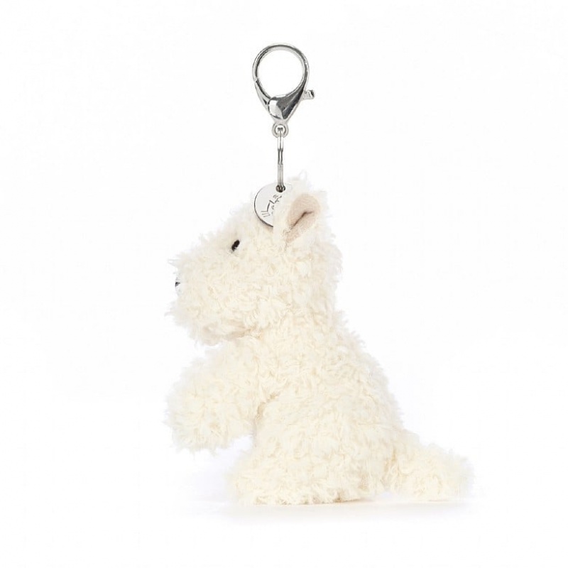 Jellycat Munro Scottie Dog Bag Charm Clearance | 92RBWHUOE