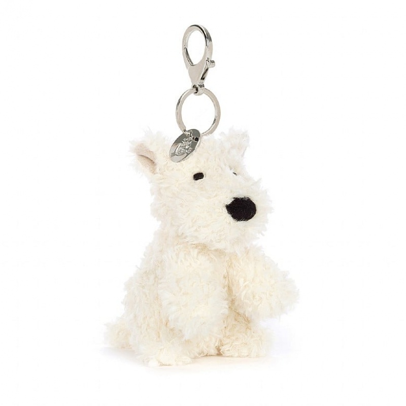 Jellycat Munro Scottie Dog Bag Charm Clearance | 92RBWHUOE