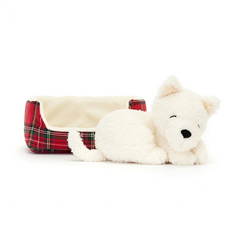 Jellycat Napping Nipper Westie | 14ZIXOAJE