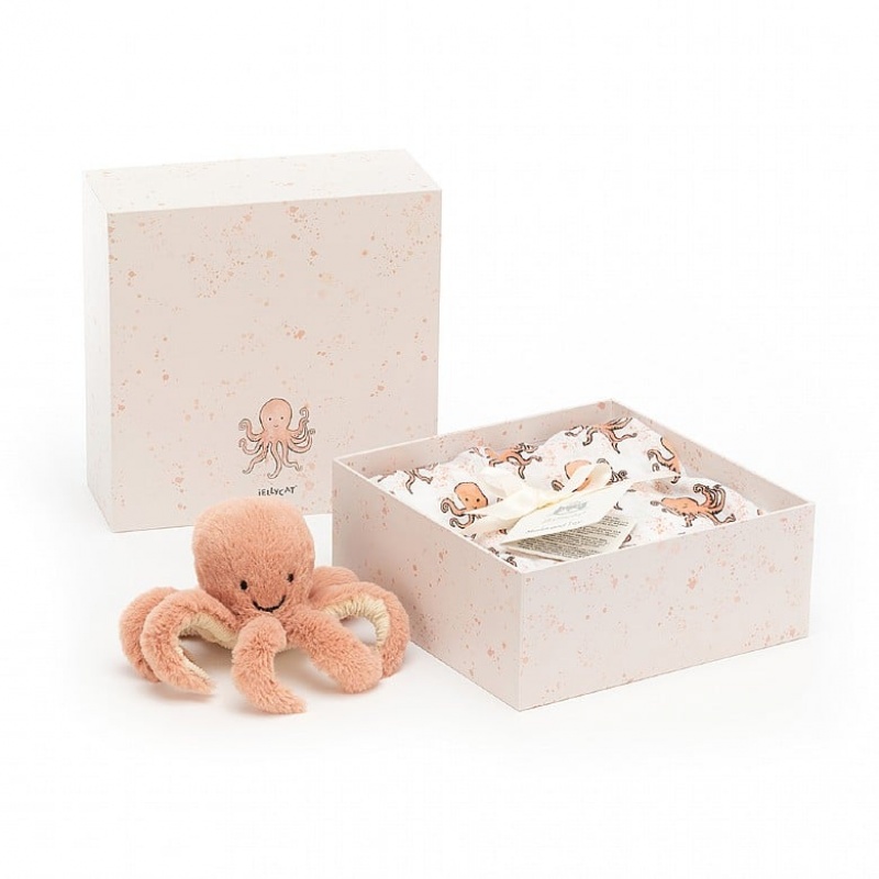 Jellycat Odell Octopus Gift Set Outlet | 28DUKOCLN