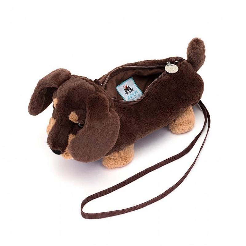 Jellycat Otto Sausage Dog Bag USA | 56ICNXFBM