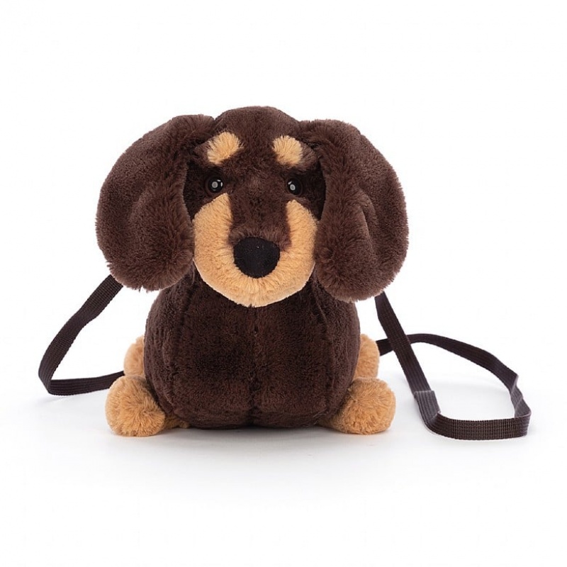 Jellycat Otto Sausage Dog Bag USA | 56ICNXFBM