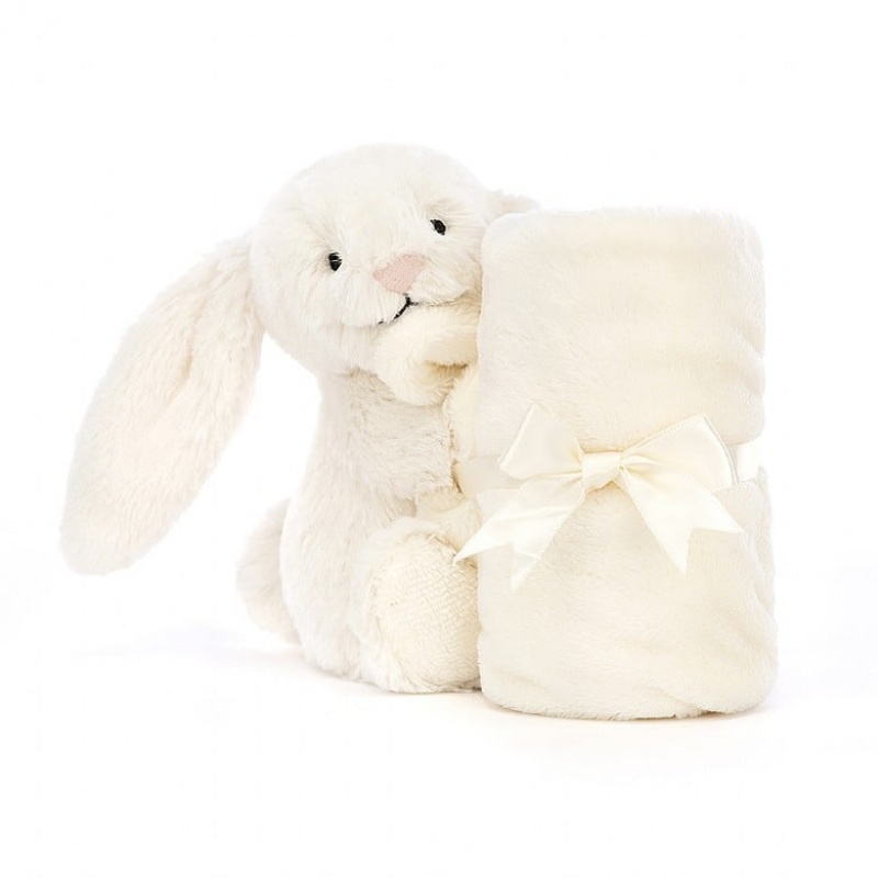 Jellycat Personalised Bashful Cream Bunny Soother | 83LJASRMK