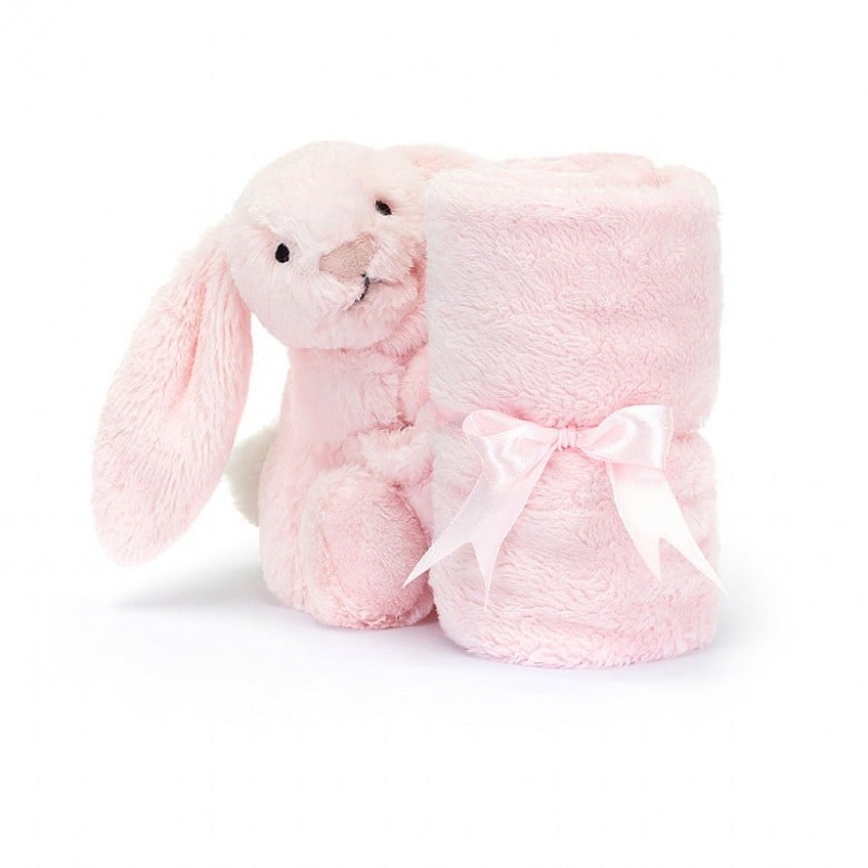 Jellycat Personalised Bashful Pink Bunny Soother | 65OXAREDQ