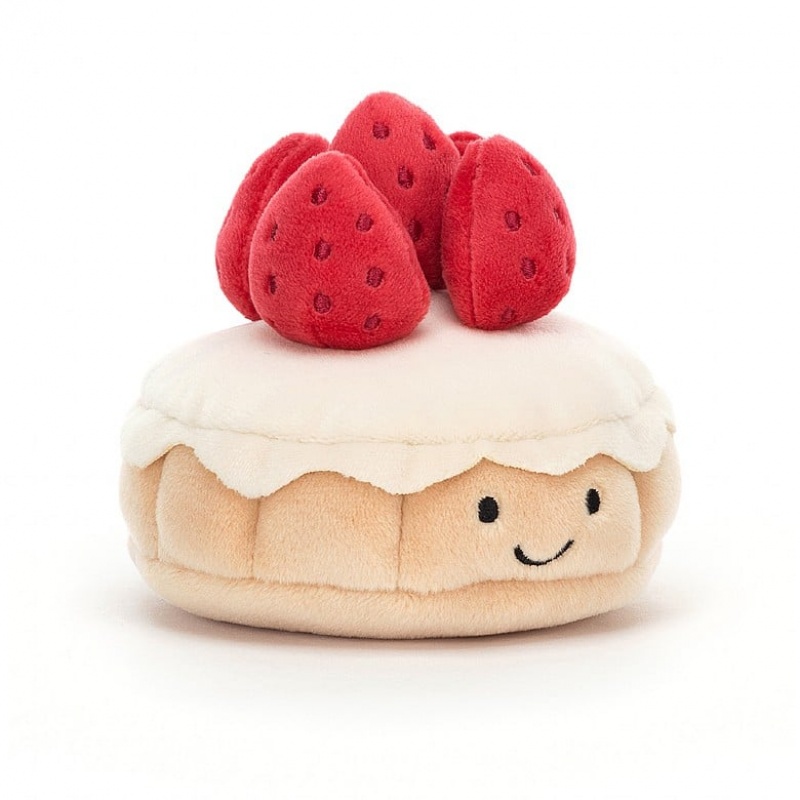 Jellycat Pretty Patisserie Tarte Aux Fraises Black Friday | 03TWVMOJX