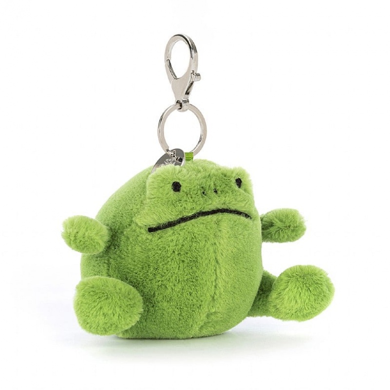 Jellycat Ricky Rain Frog Bag Charm USA | 56SKVGDZE