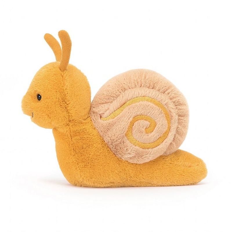 Jellycat Sandy Snail USA | 57QHSBINK