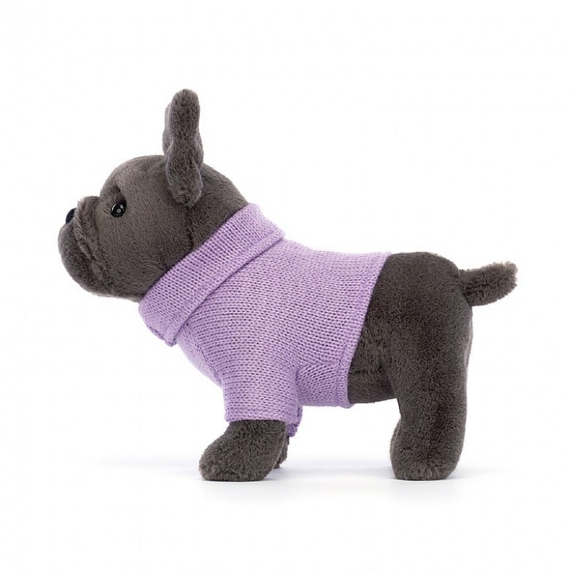 Jellycat Sweater French Bulldog Purple Sale | 42EBZNRIH