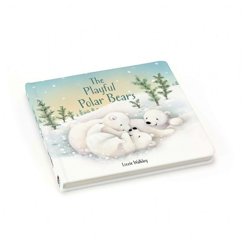 Jellycat The Playful Polar Bears Book USA | 53IJRWLOT