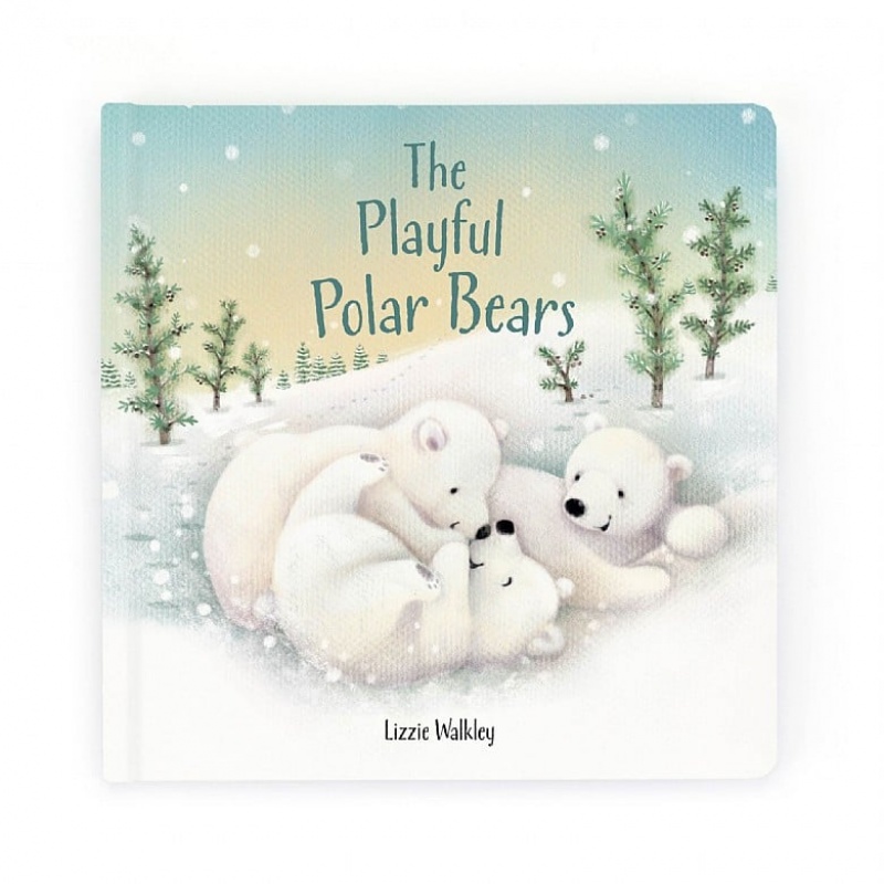 Jellycat The Playful Polar Bears Book USA | 53IJRWLOT