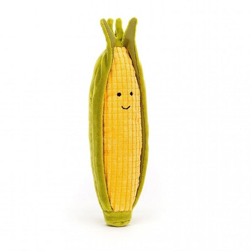 Jellycat Vivacious Vegetable Sweetcorn USA | 57YZLDUPV