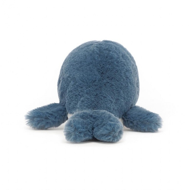 Jellycat Wavelly Whale Blue USA | 52LOTWZUA