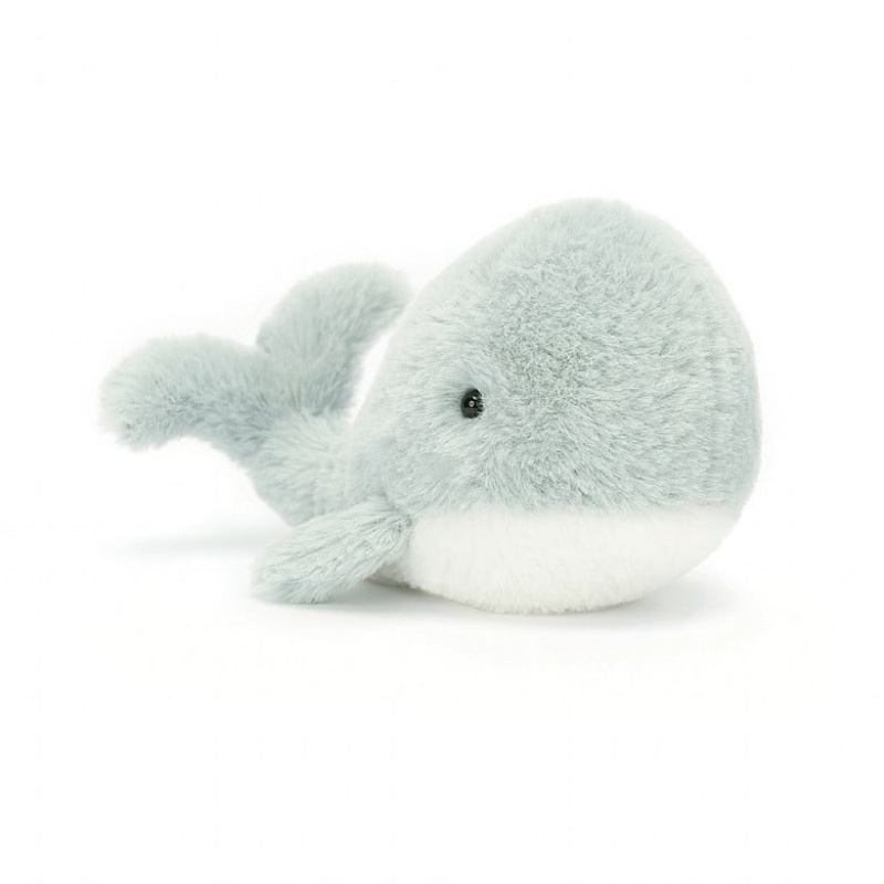 Jellycat Wavelly Whale Grey | 32WOKLYDC