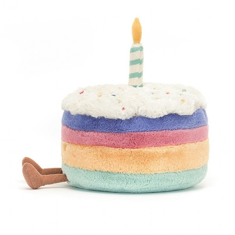 Large Jellycat Amuseable Rainbow Birthday Cake Outlet | 28GQTSFEH