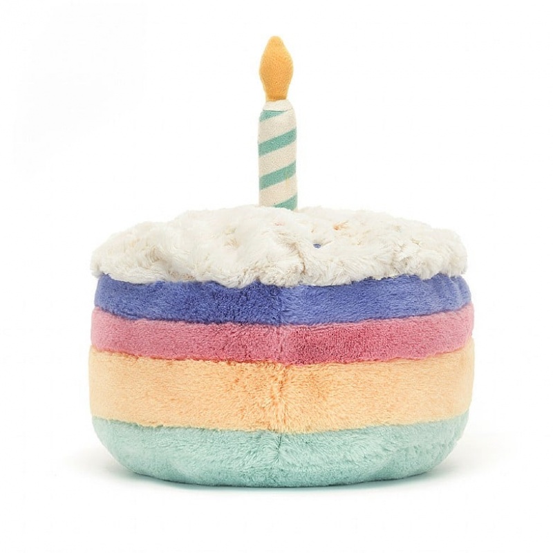 Large Jellycat Amuseable Rainbow Birthday Cake Outlet | 28GQTSFEH