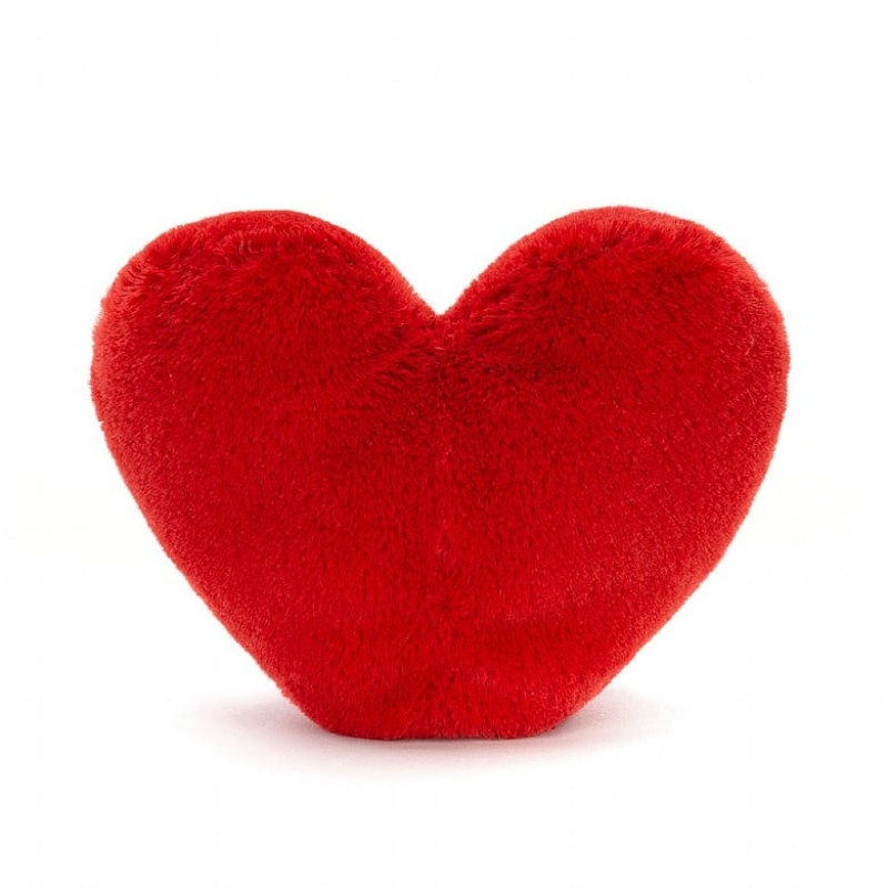 Large Jellycat Amuseable Red Heart | 32DAVJSFT