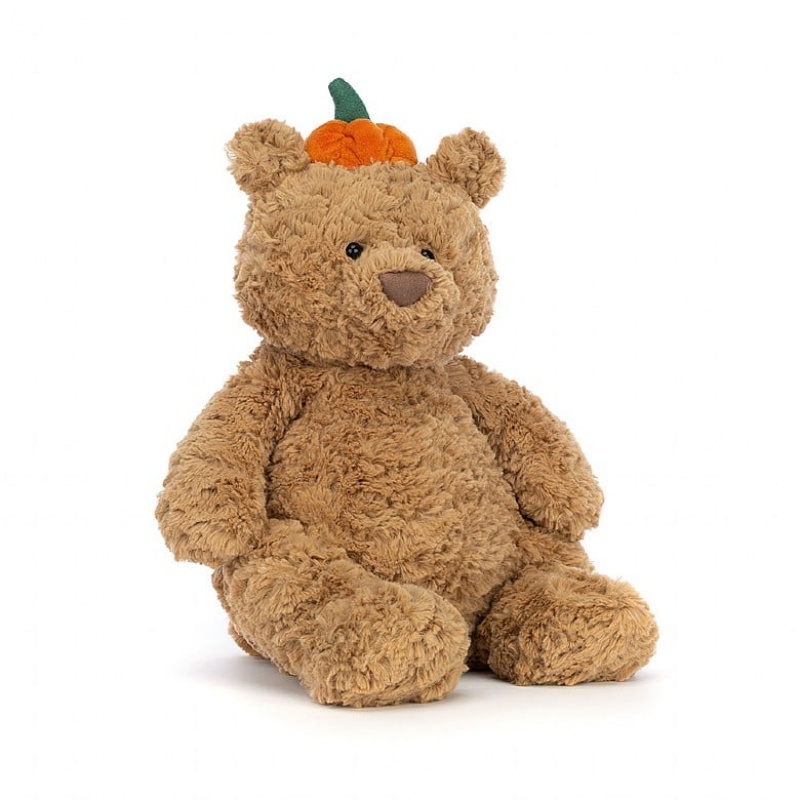 Large Jellycat Bartholomew Bear Pumpkin | 34NLHIBPK