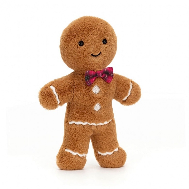 Large Jellycat Jolly Gingerbread Fred Outlet | 29DIOLUWH