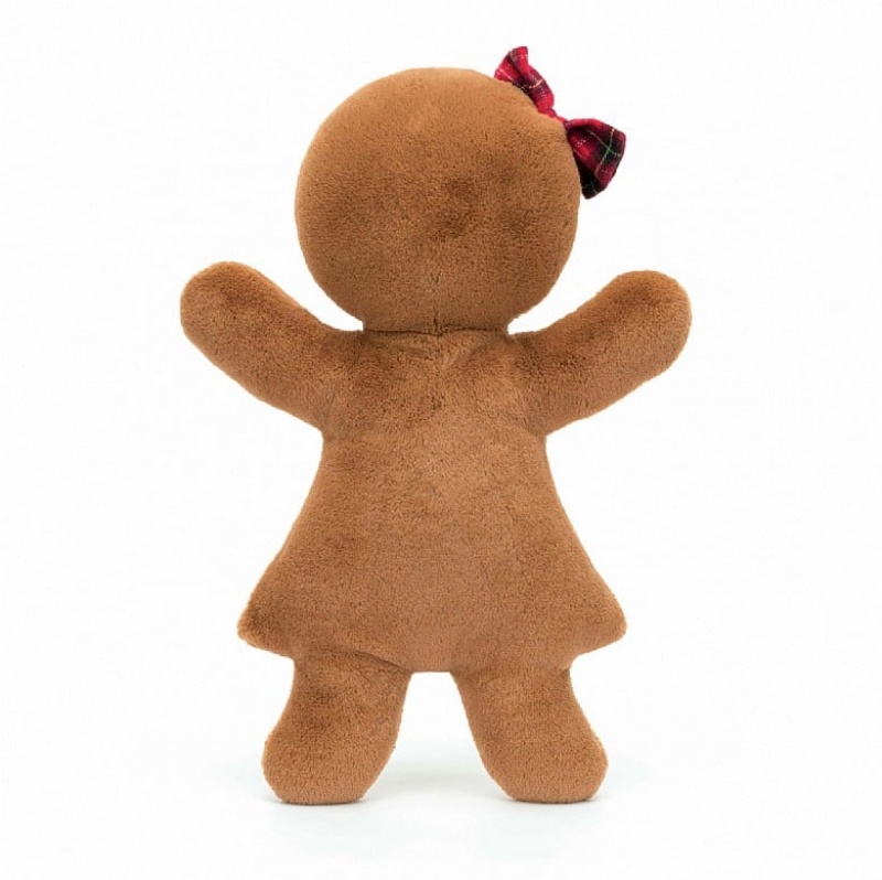 Large Jellycat Jolly Gingerbread Ruby | 67ZBINCAS