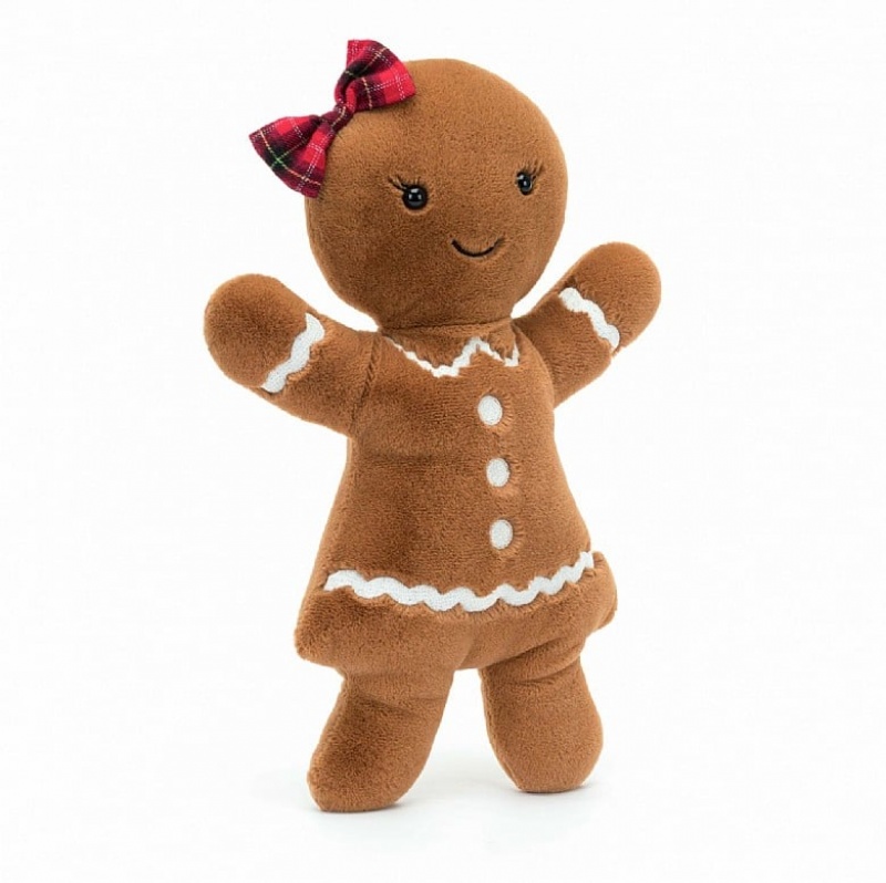 Large Jellycat Jolly Gingerbread Ruby Clearance | 90BFGRITA