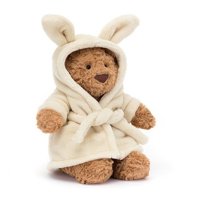 Medium Jellycat Bartholomew Bear Bathrobe Outlet | 20DJBPWET