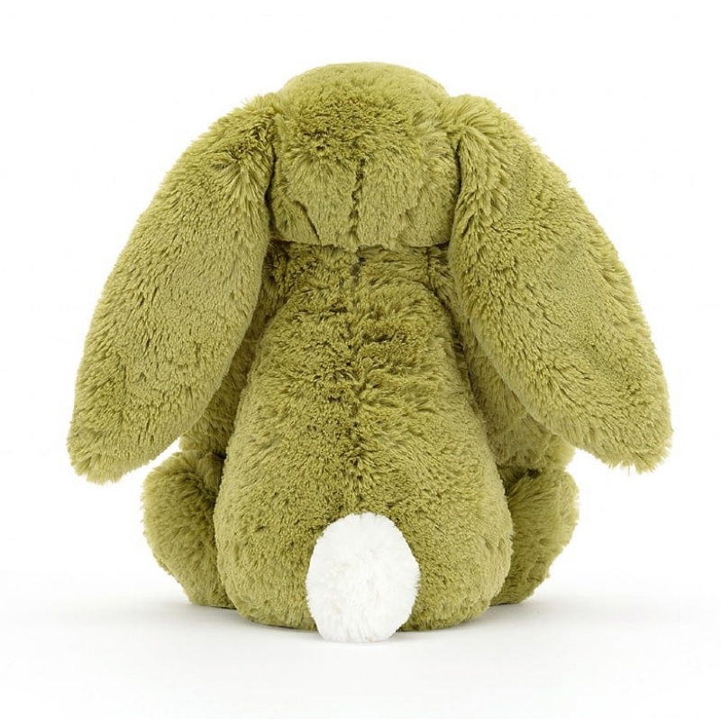 Medium Jellycat Bashful Moss Bunny Sale | 48DSBOMUG