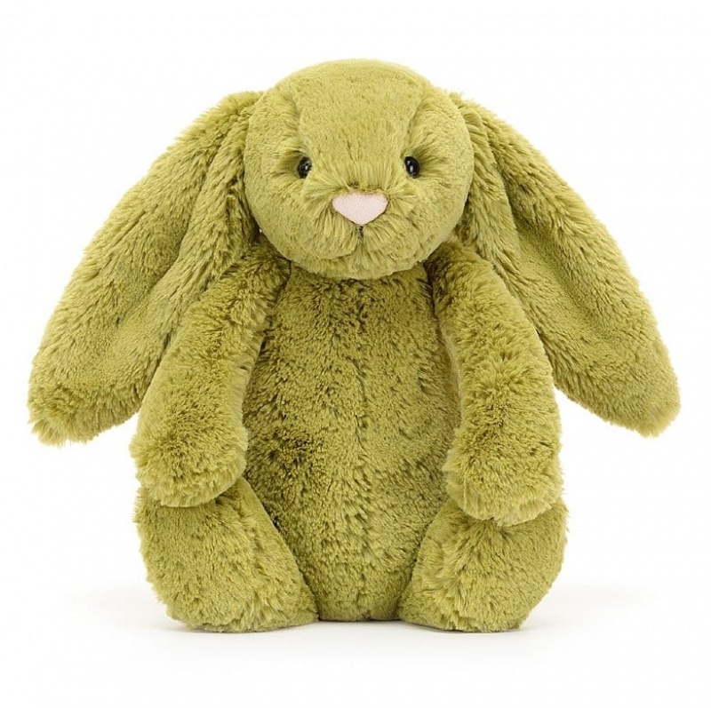 Medium Jellycat Bashful Moss Bunny Sale | 48DSBOMUG