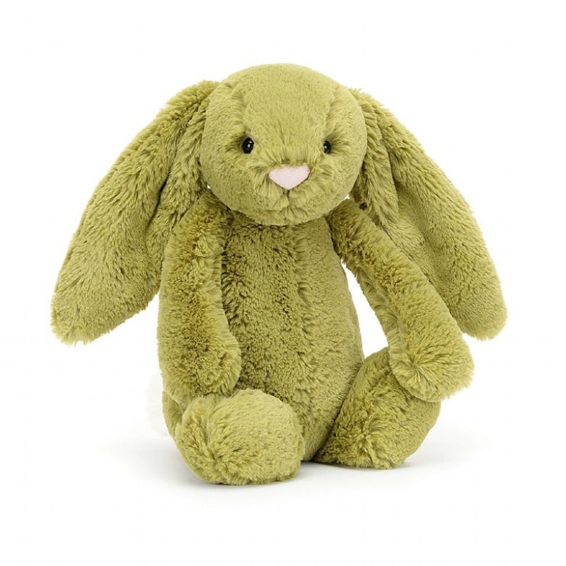 Medium Jellycat Bashful Moss Bunny Sale | 48DSBOMUG