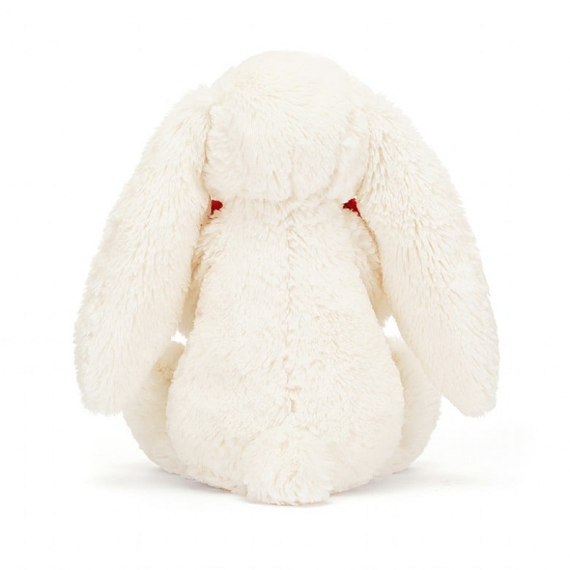 Medium Jellycat Bashful Red Love Heart Bunny Sale | 47WVOJAFM