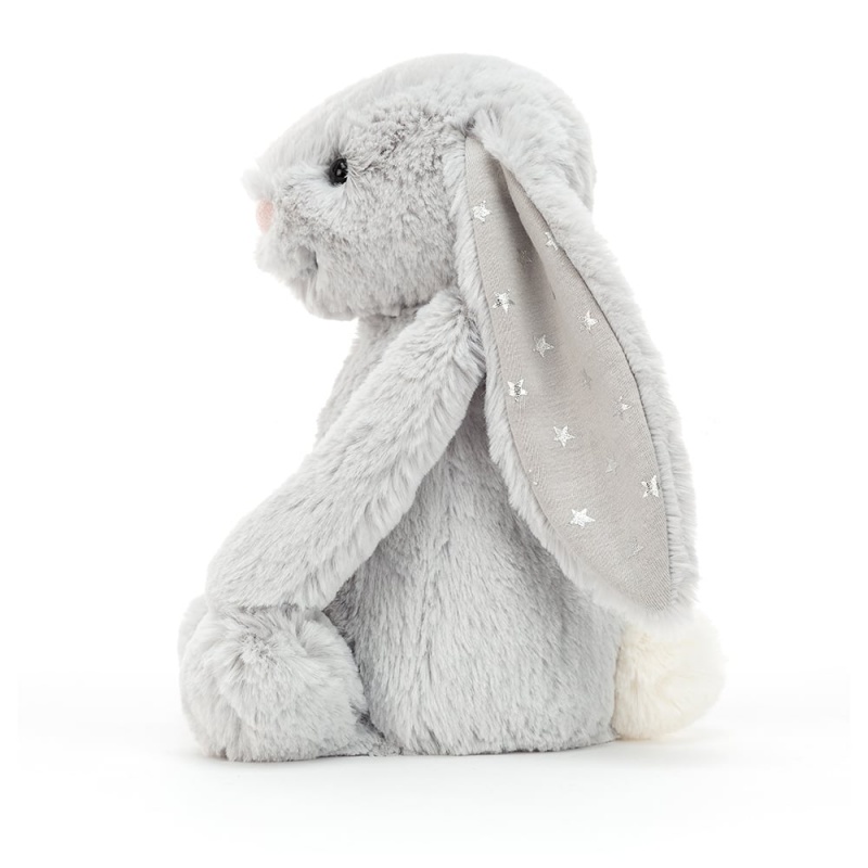 Medium Jellycat Bashful Shimmer Bunny | 12KHDOTGC