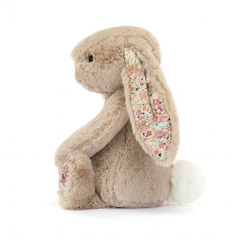 Medium Jellycat Blossom Bea Beige Bunny | 63HOSYBEN