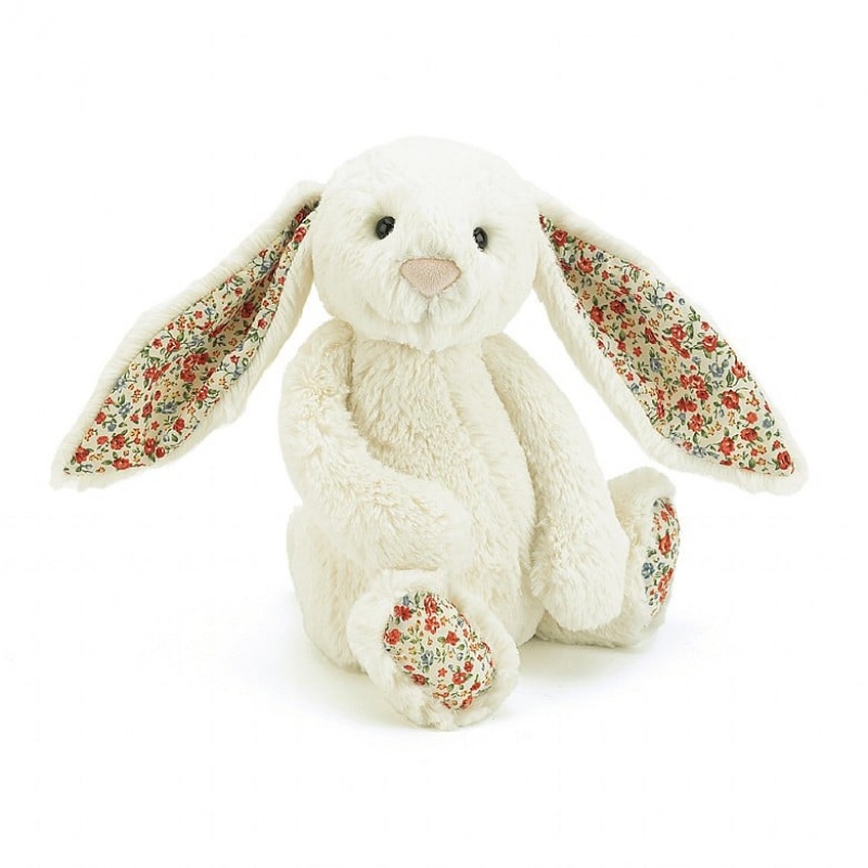 Medium Jellycat Blossom Cream Bunny | 35DJLNUTB