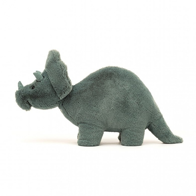 Medium Jellycat Fossilly Triceratops | 18QDLTWMU