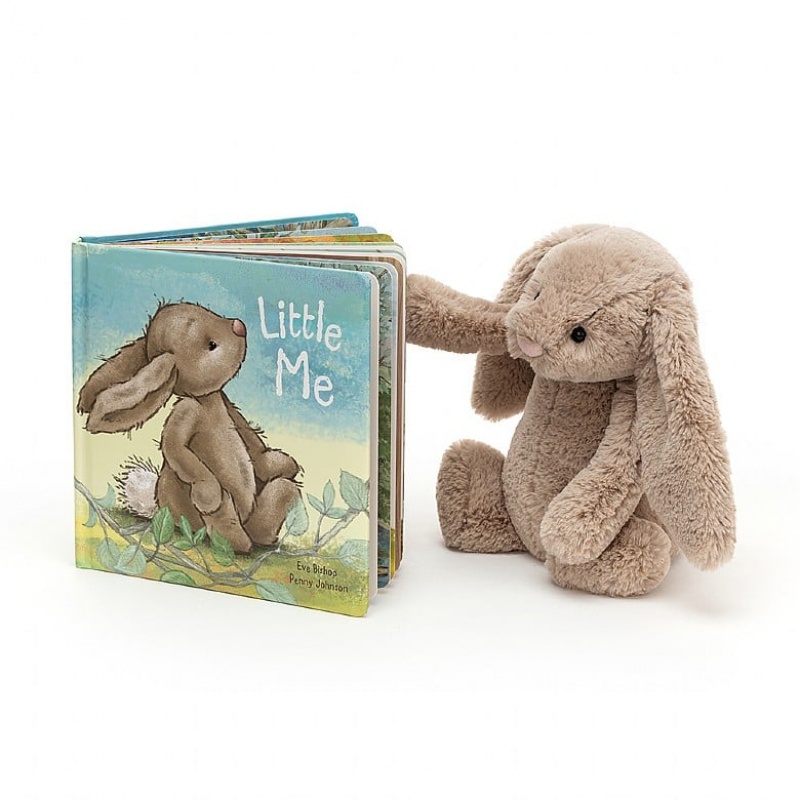 Medium Jellycat Little Me Book and Bashful Beige Bunny Clearance | 94CIRSYHE