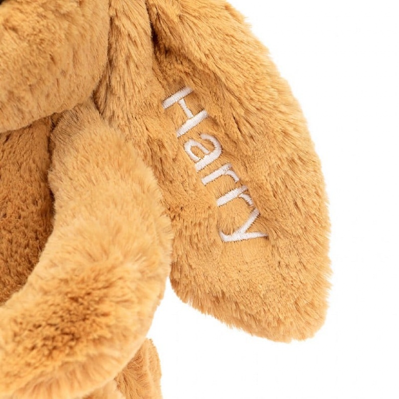 Medium Jellycat Personalised Bashful Golden Bunny | 34CMQYKWH