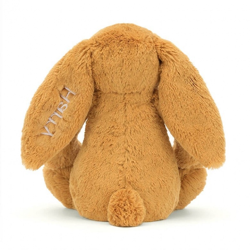 Medium Jellycat Personalised Bashful Golden Bunny | 34CMQYKWH