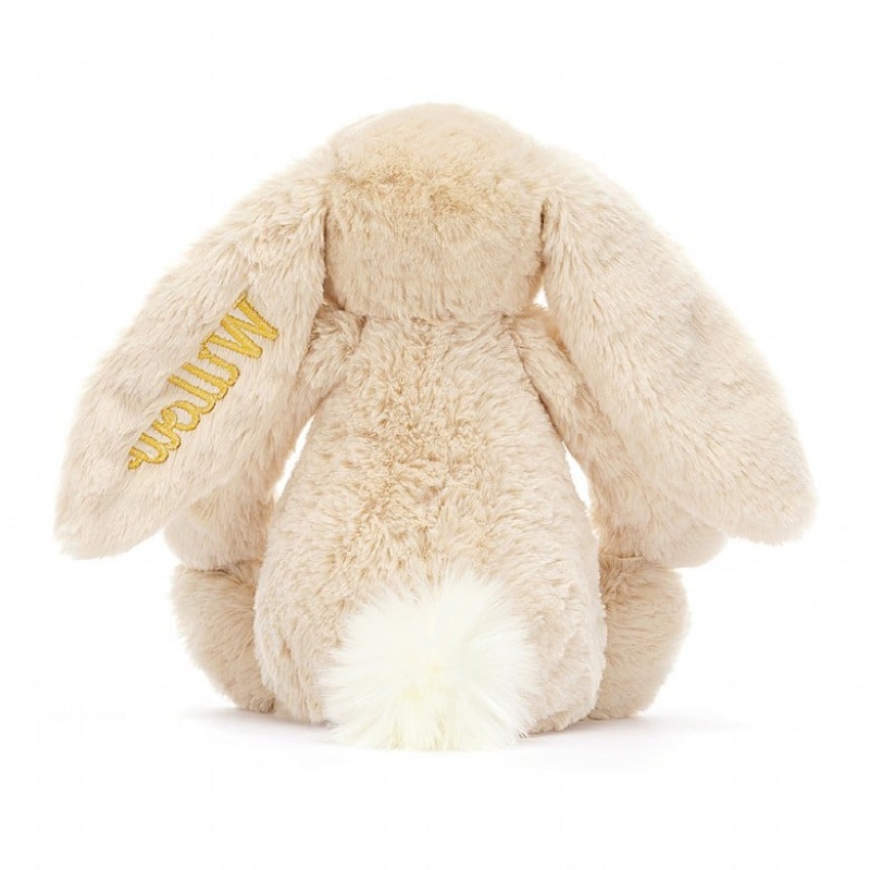 Medium Jellycat Personalised Bashful Luxe Bunny Willow Black Friday | 03OZPHSAR