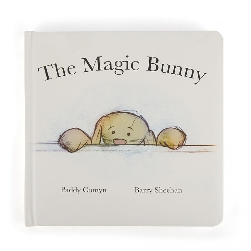 Medium Jellycat The Magic Bunny Book and Bashful Cottontail Bunny | 82DINJYMW