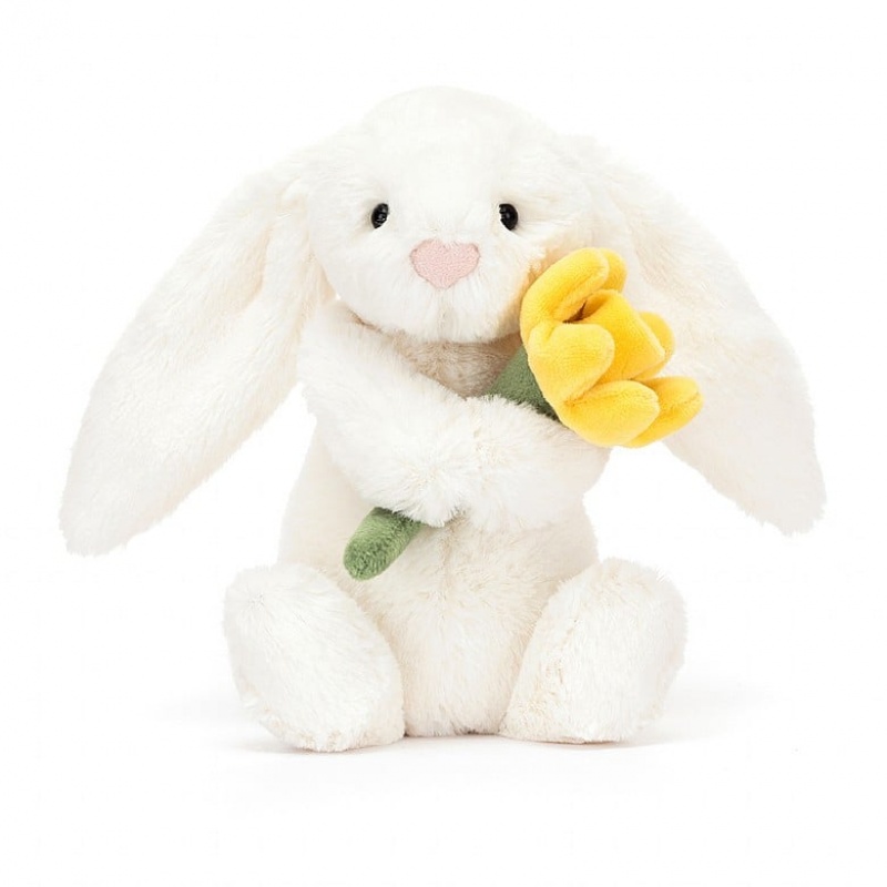 Small Jellycat Bashful Bunny with Daffodil Clearance | 98OZJTGUA