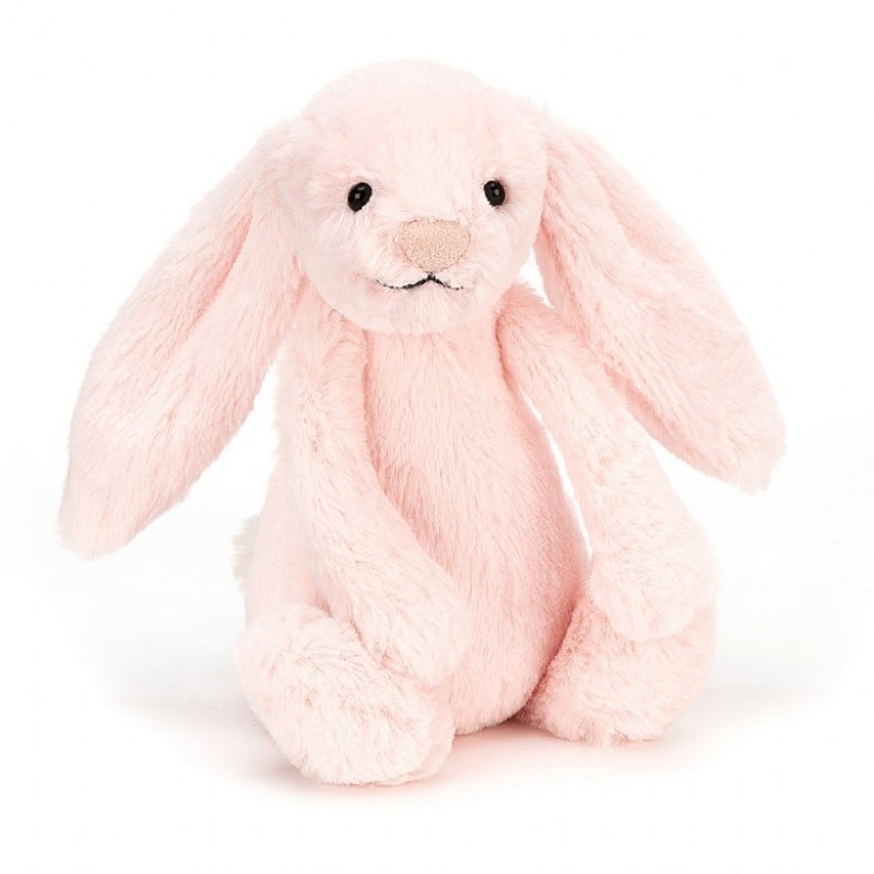 Small Jellycat Bashful Pink Bunny Rattle Black Friday | 02GPXEOLR