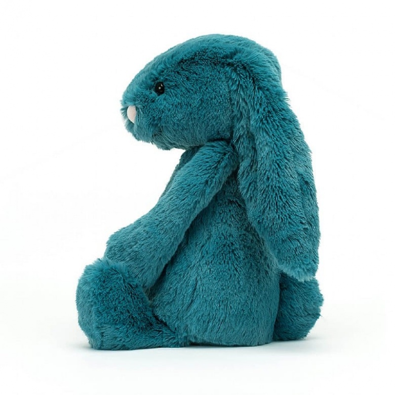 Tiny Jellycat Bashful Mineral Blue Bunny USA | 58CRJVTWF